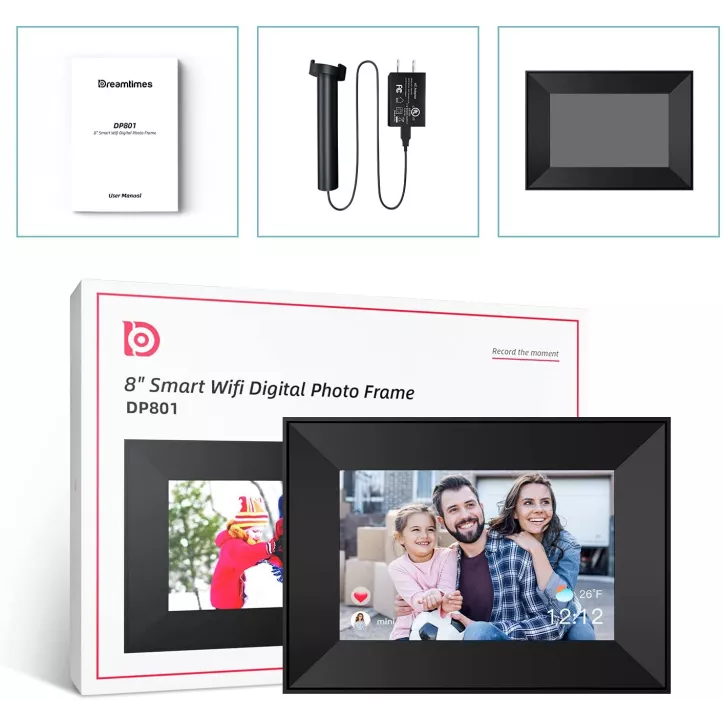 Cadre Photo Numérique Connecté Dreamtimes : Partagez vos Souvenirs en un Instant !